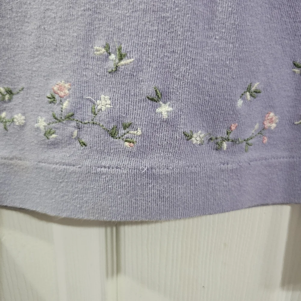 Ralph Lauren Lilac Dress with Floral Embroidery Design Girl's 5 - Picture 5 of 6